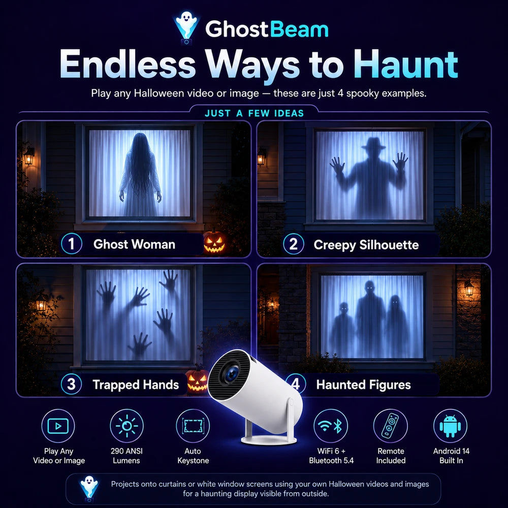 GhostBeam™ Halloween Window Projector
